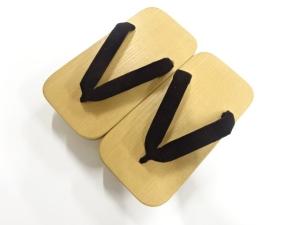 未使用品　男物　桐下駄(24センチ)